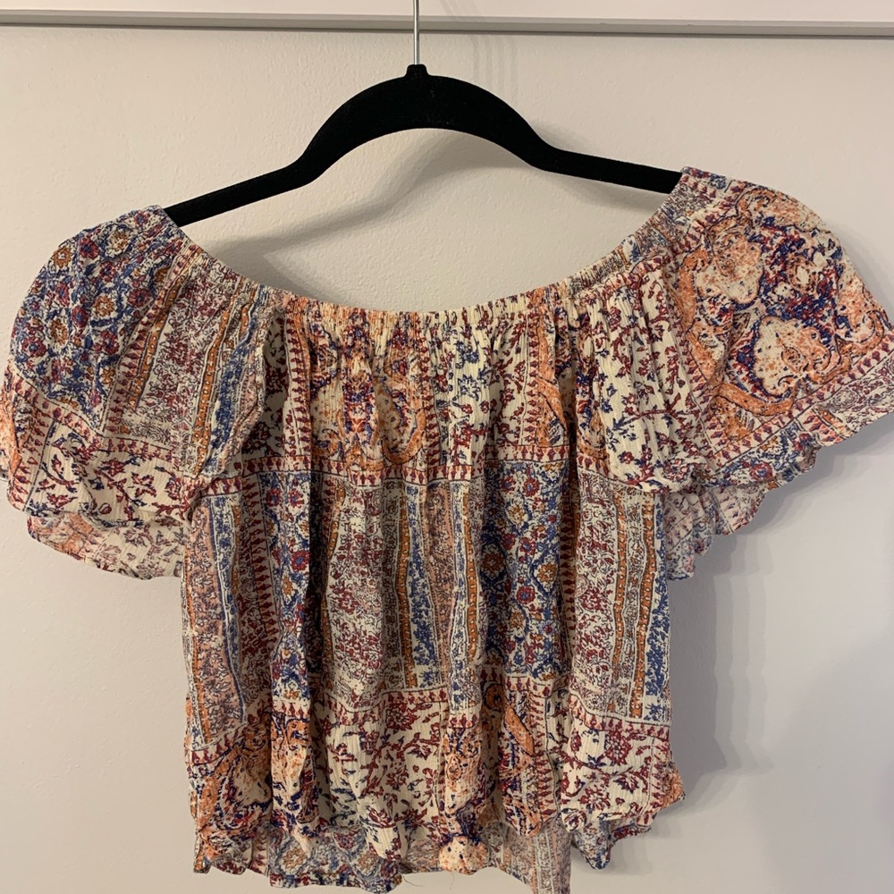 Sophie Rue Multicolor Off-Shoulder Blouse